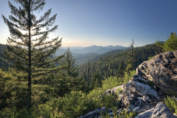 The Siskiyou Mountains as seen from Oregon Caves National Monument 