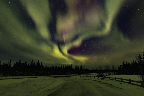The sky is an infinity movie for me I never get tired of looking at whats happening up there McNallie Creek Northwest Territories Canada 