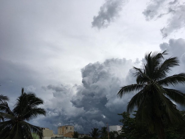 The sky looks like a painting Chennai India