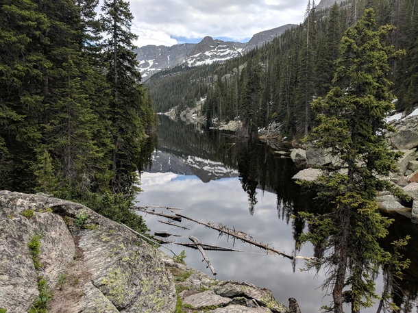 The snow around Lake Verna in Rocky Mountain National Park has finally melted enough that its accessible Its was so worth the wait x 