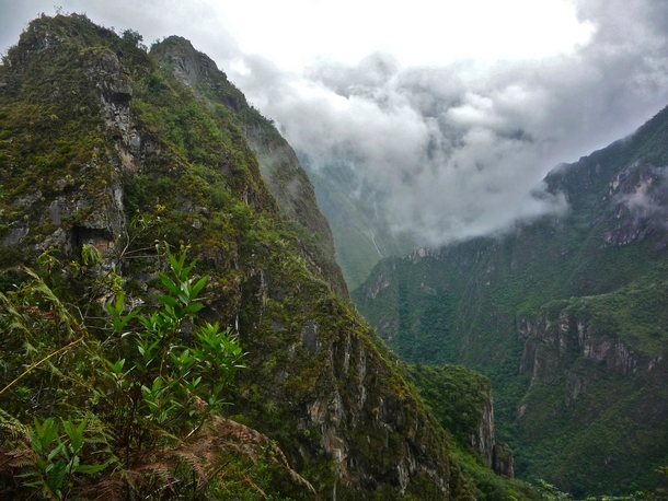 The spectacular Huayna Picchu after a rainstorm Peru 