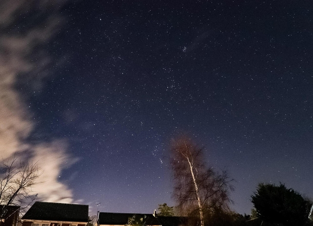The stars from my friends backyard in England UK