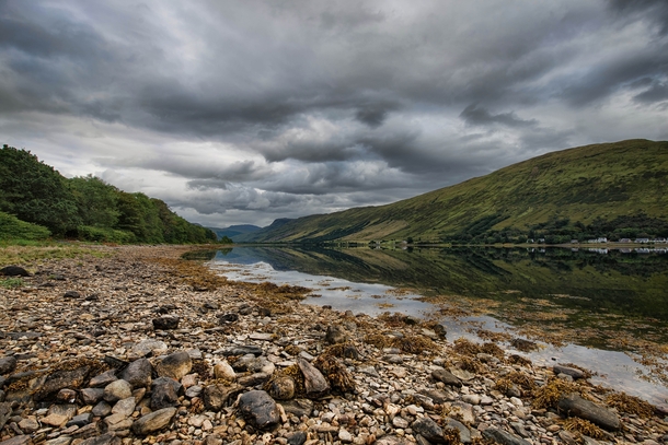 The still waters of Loch Fyne Scotland