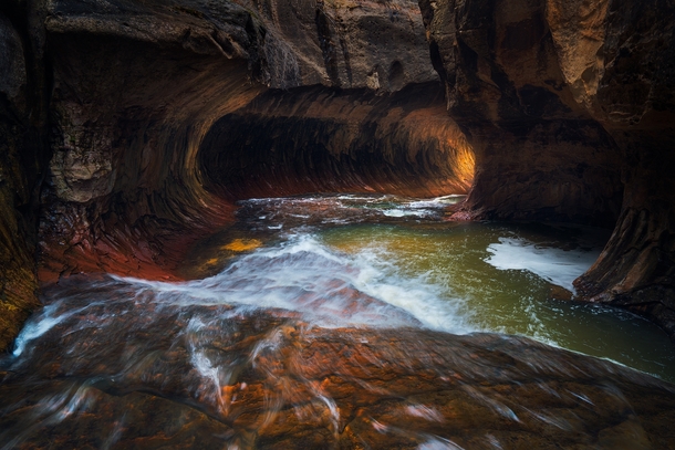 The Subway in Spring time Zion National Park 
