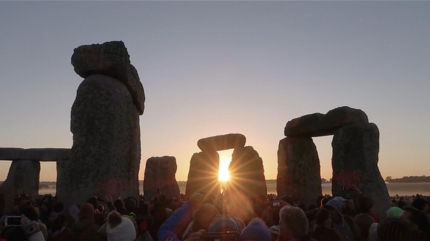 The Summer Solstice at Stonehenge yesterday morning
