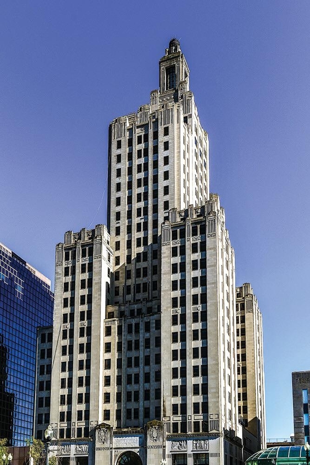 The Superman Building in Providence Rhode Island Its the tallest building in the state placed smack dab in the middle of the city The last company operating out of was a big US bank until it went under in the early s