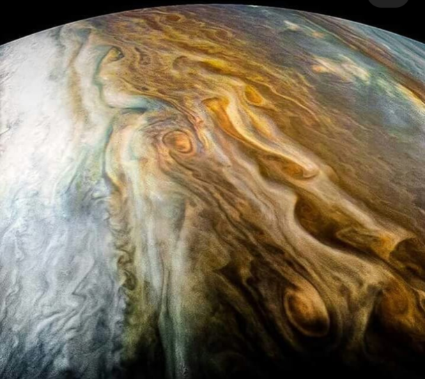 The surface of Jupiter