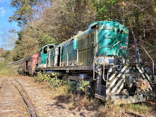 The train my family and I used to ride on vacations now abandoned
