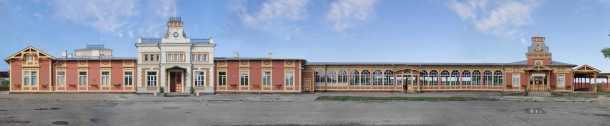 The train station in Haapsalu Estonia - built in  and kept in perfect condition 