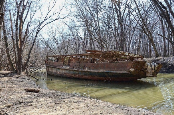The USS Sachem abandoned in Petersburg KY