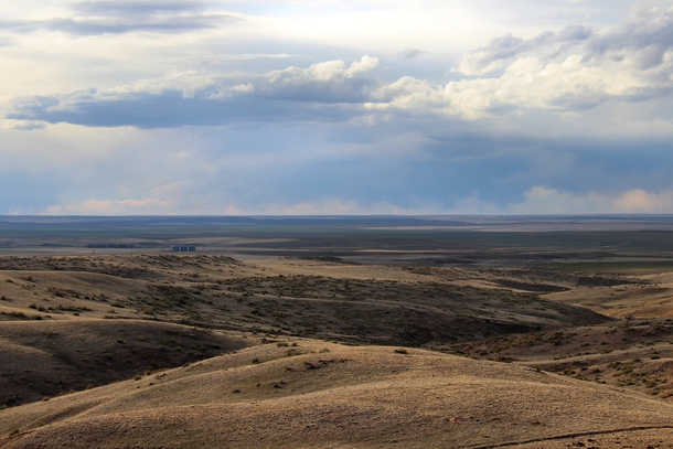 The vast emptiness of the plains of eastern Colorado Near Limon Colorado 