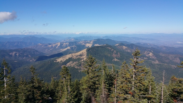 The view from atop Wagner Butte Oregon 