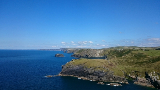 The view from Tintagel Cornwall UK 