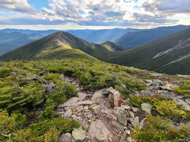 The view looking down the wind-swept Bondcliff ridge from Mt Bond is pretty spectacular Bondcliff is one of the  peaks above k ft elevation in the White Mountains of New Hampshire and is one of the hardest but most rewarding to reach 