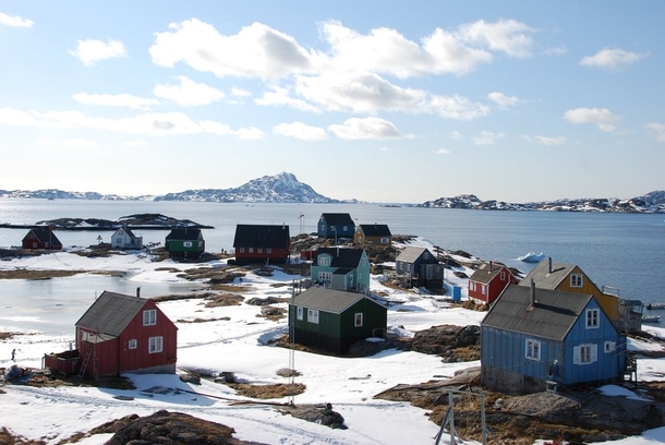 The village of Attu Qaasuitsup Municipality Greenland 