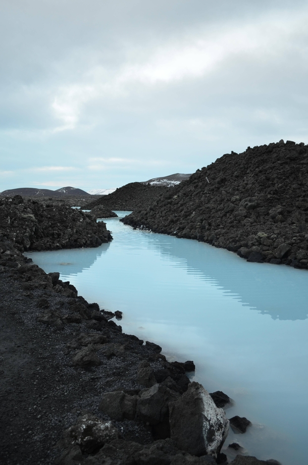 The waters near Grindavk and the Bla Lni Blue Lagoon Iceland Taken -Feb- 