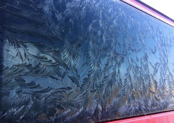 The way the frost forms is nice