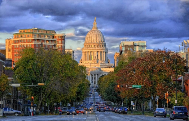 The Wisconsin State Capitol in Madison Wisconsin