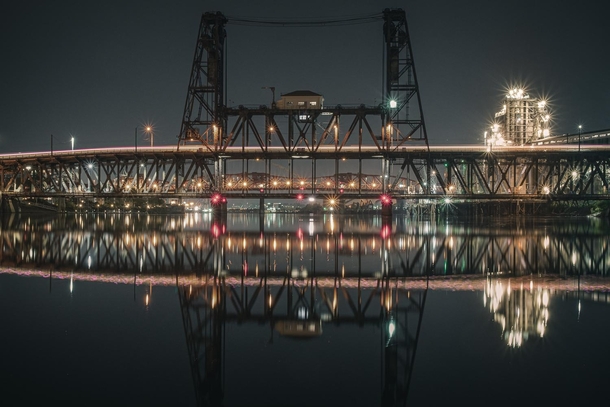 The  year old Steel Bridge of Portland Or 