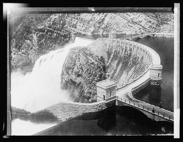 Theodore Roosevelt Dam on the Salt River located northeast of Phoenix Arizona taken between  to  