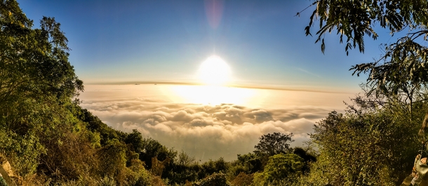 There is something serene about the sunrise here Nandi hills Bangalore India 