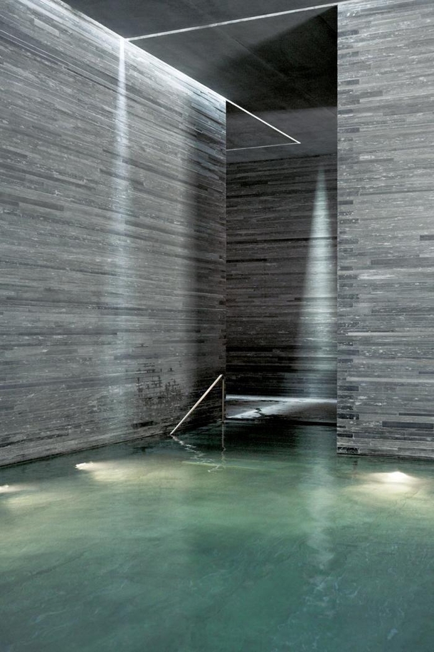 Thermal Baths in Vals Switzerland by Peter Zumthor