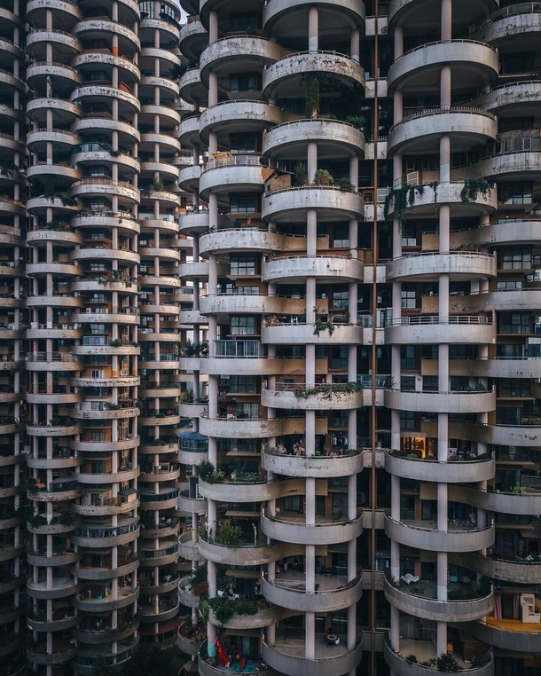 These Apartment Buildings In China