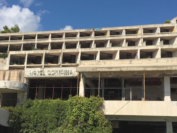 This abandoned hotel in Croatia