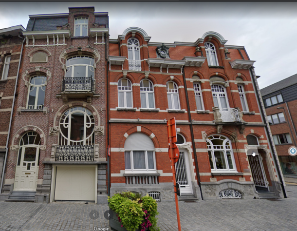 This corner of houses in Art Nouveau style in Boom Belgium