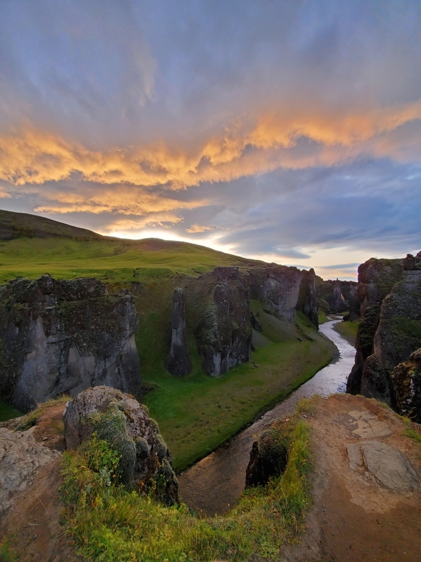 This country is absolutely awe-inspiring Fjarrgljfur Iceland