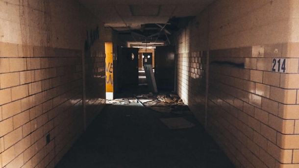 This creepy elementary school officially closed in  A decade of decay and abuse a shame to see But still very interesting Full video walkthrough in the comments