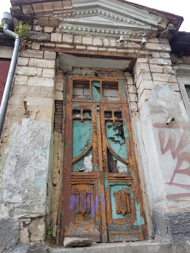 This door saw thousands of people but a very long time ago 