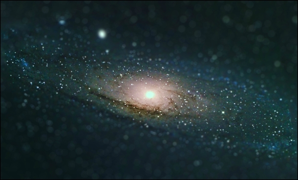 This has been a Long Term Goal of mine probably three years in the making I finally managed to collect my own astrophoto of The Andromeda Galaxy over an hour of light integration and tilt-shift it You know for fun 