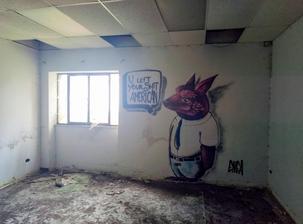 This is in an American old abandoned military base in Sardinia