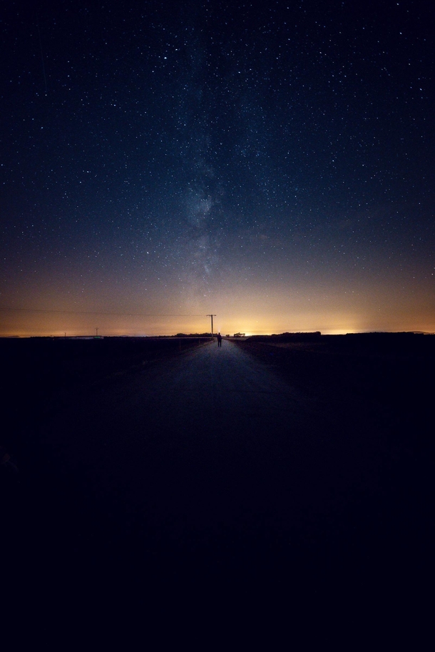 This is my first meeting with the milkyway this year in south of france Just  hours after the sunset and only km from a big city Valensole France 