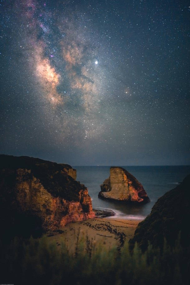 This is one of my favorite places to shoot This was the first time I tried a vertical panorama with astrophotography Happy with the results Davenport CA