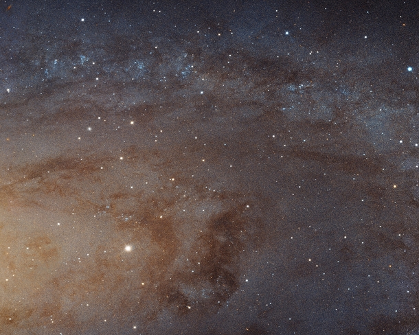 This is the clearest view of part of the Andromeda galaxy Image made by Hubble
