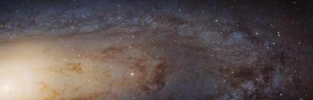 this is the cropped version of the best image of the andromeda galaxy ever made the original image has  billion pixels you would need more than  HD television screens to display the whole image