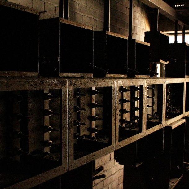 This is what I believe to be a switchfuse room in an old abandoned fish processing factory