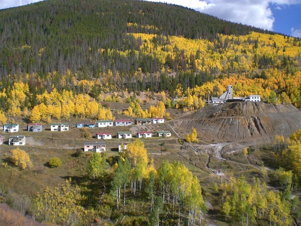 This lead and zinc mining town was abandoned in the s due to the contamination of its water Located near Leadville Colorado