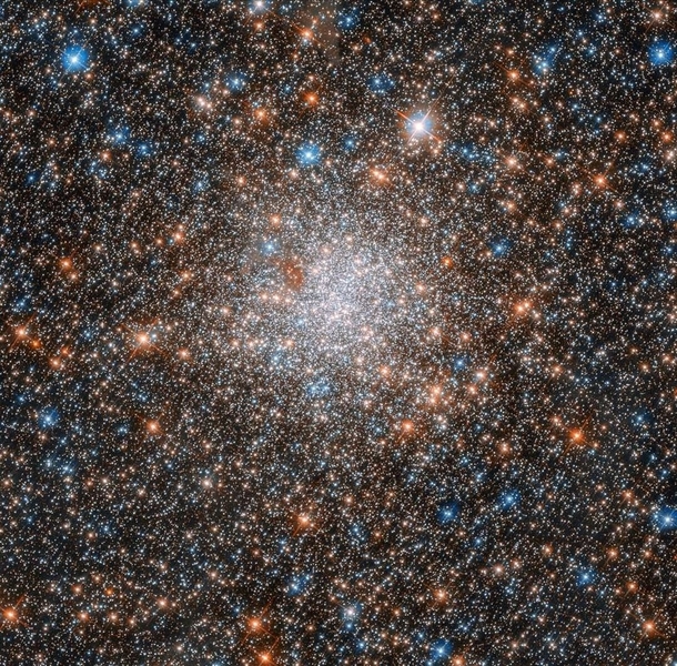 This marvelous celestial object is the globular cluster NGC  toward the center of the Large Magellanic Cloud a dwarf galaxy that hosts a rich population of star clusters