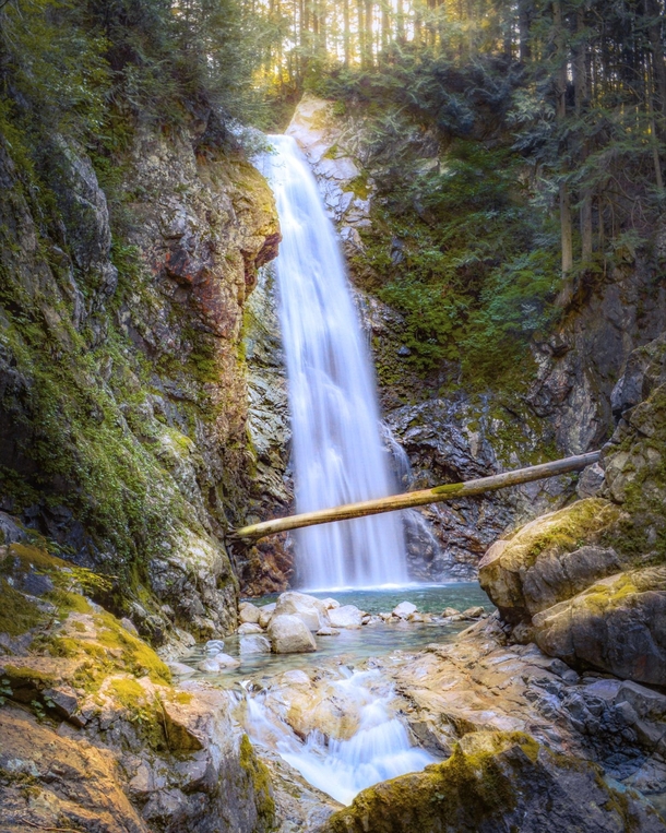 This mystical waterfall m from the parking lot Cascade Falls British Columbia 