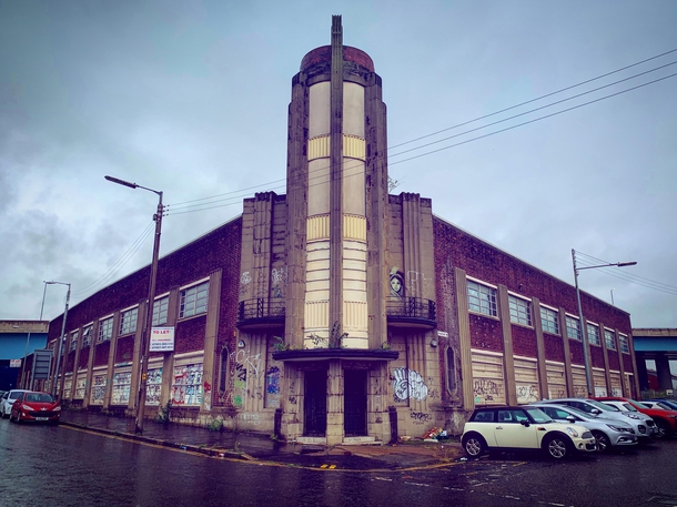 This officefactory has lain abandoned just outside the centre of Glasgow for as long as I can remember If you look closely its a masterpiece of Artdeco design 