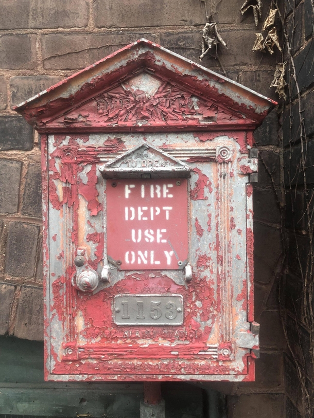 This old fire call box on an abandoned building in Holyoke MaOC