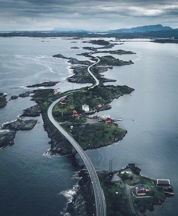 This road in Atlanterhavsveien Norway