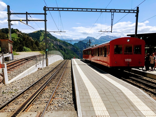 This train in Rigi Switzerland 