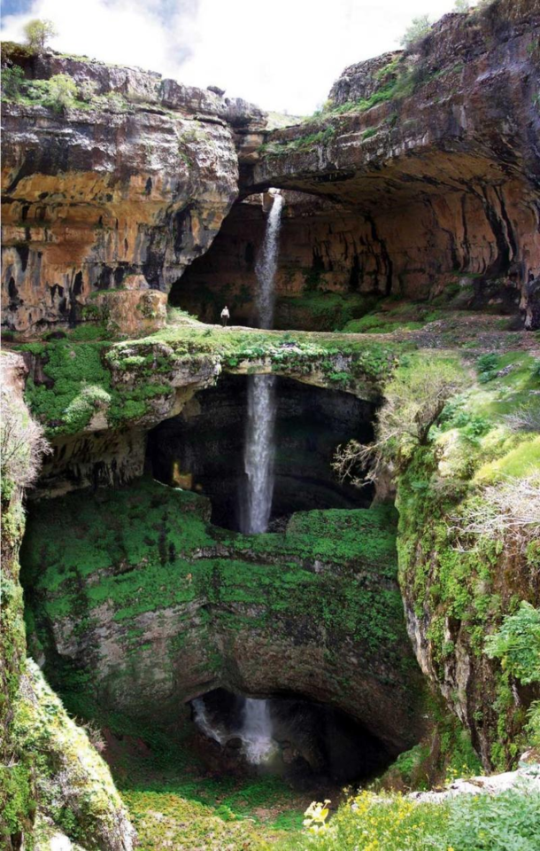 This waterfall in Lebanon 