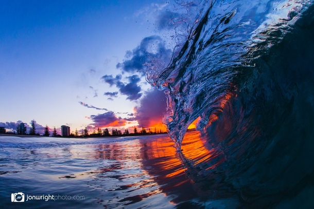 This wave looks like glass Gold Coast Australia 