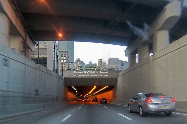 Thomas P ONeill Jr Tunnel in Boston - Highway goes under the city 