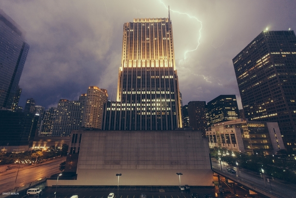 Thunderstorm over NBC Tower Chicago 
